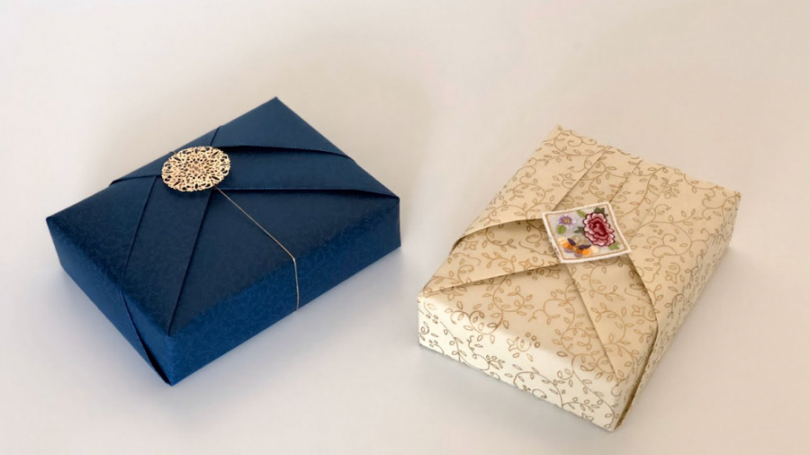 ایده زیبای کادو پیچ کردن جعبه کوچک