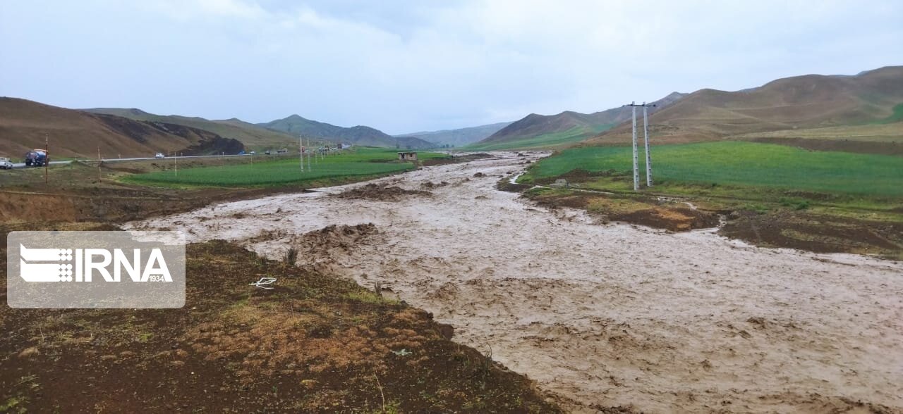 سیل در شهرستان انگوت مغان