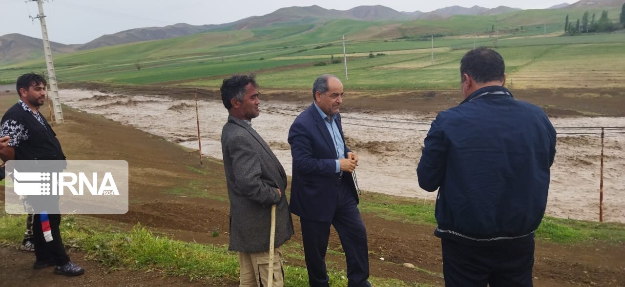 سیل در شهرستان انگوت مغان