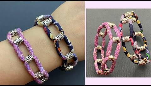 ایده درست کردن دستبند پارچه ای متفاوت