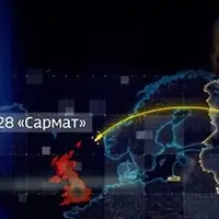 روزنامه‌نگار روس: یک موشک «سارمات» روسیه برای غرق کردن بریتانیا کافی است