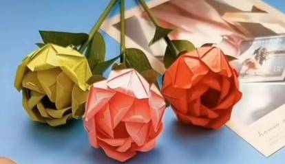 ساخت شاخه گل کاغذی به روش جدید