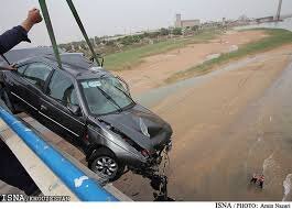 سقوط پژو پارس به رودخانه و مفقود شدن یکی از حادثه‌دیدگان