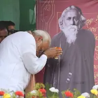 ادای احترام نخست‌وزیر هند به «تاگور»