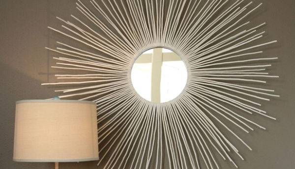 با وسایل دم دستی آینه دکوری بسازید