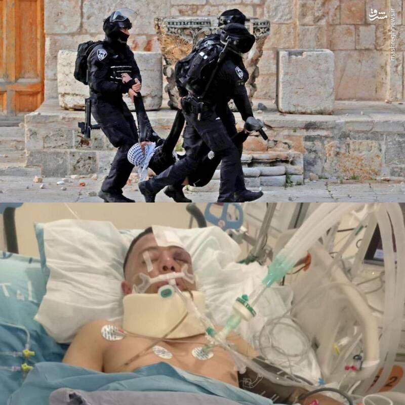 عکس/ شهادت جوان فلسطینی در قدس