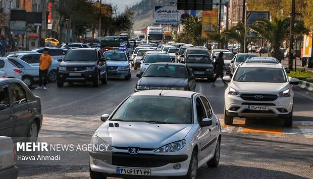 ترافیک در آزادراه قزوین–کرج سنگین است