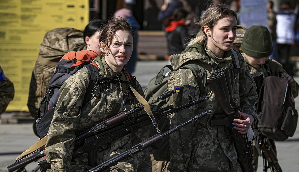روایت تایم از حضور زنان خارجی در جنگ اوکراین