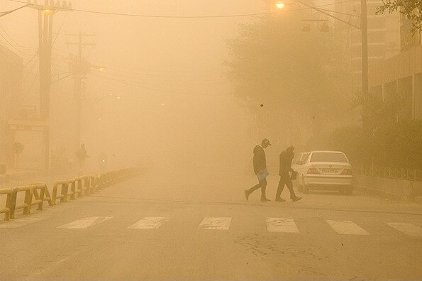 پیش بینی هواشناسی از خیزش گرد و خاک، رگبار و رعد و برق در کشور