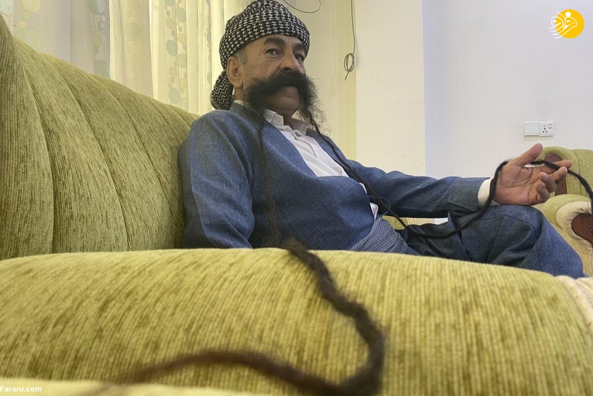 صاحب بلندترین سبیل را بشناسید!