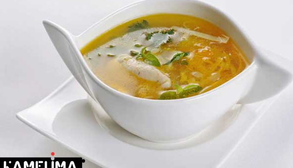 آموزش تهیه سوپ کلم با مرغ و گوشت