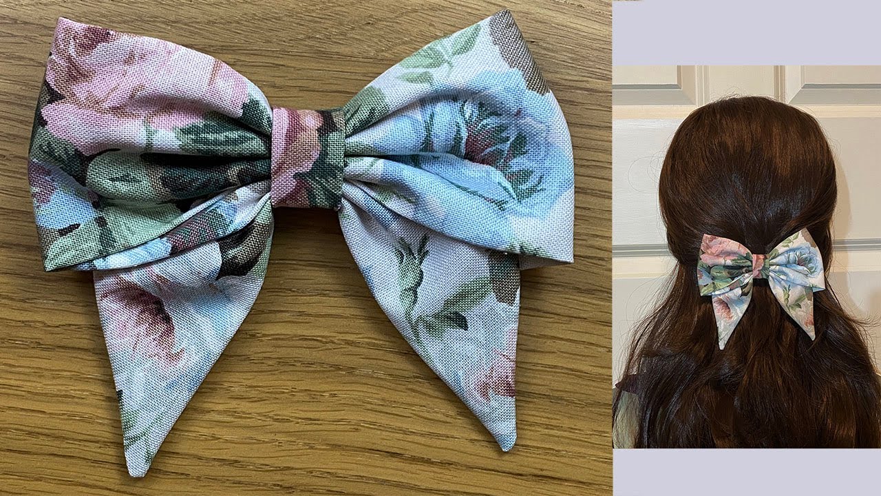 ایده درست کردن گل سر پاپیونی