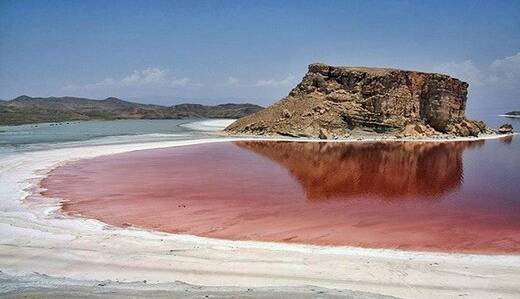 کاهش تراز آب در دریاچه ارومیه