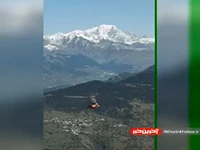 رخ به رخ با هلیکوپتر سوپر پوما در حال پرواز