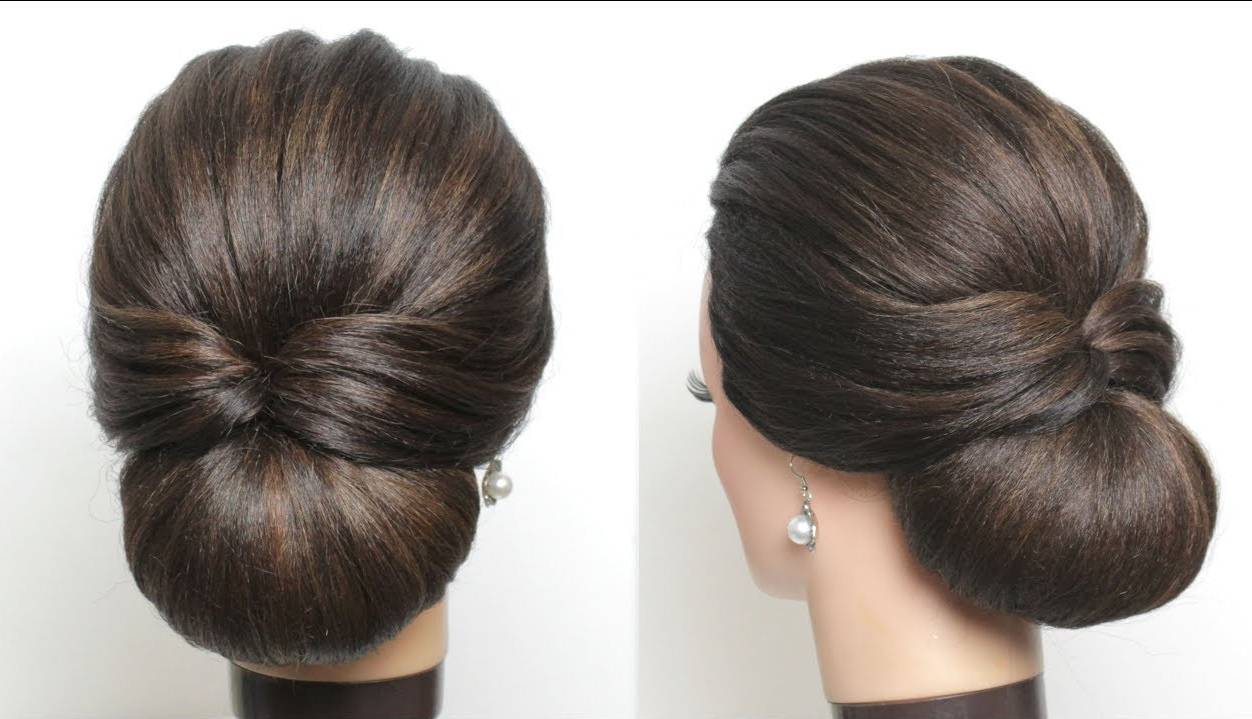 ایده شنیون ساده و شیک