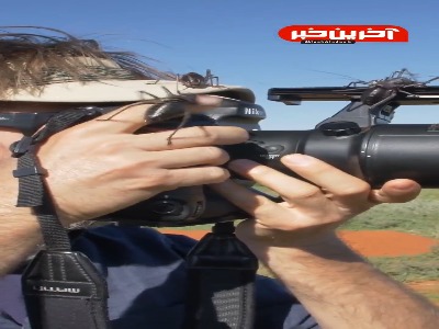 عکاس شجاع و صبور در طبیعت