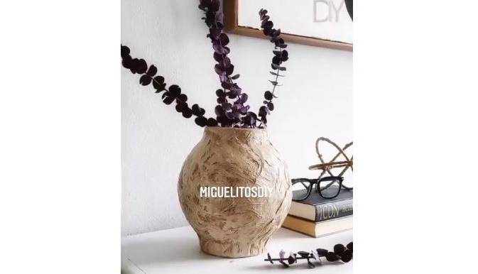 ساخت گلدان آنتیک با روزنامه و بادبادک!