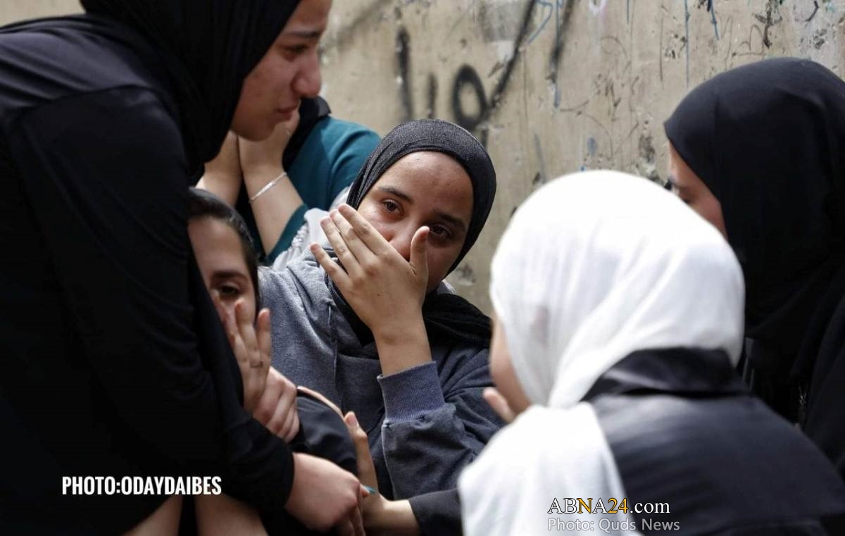 تشییع پیکر جوان فلسطینی در جنین