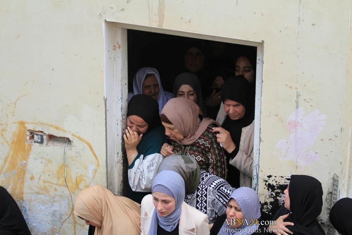 تشییع پیکر جوان فلسطینی در جنین