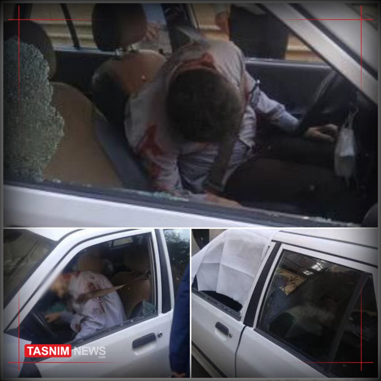 لحظه دردناک دیدار مادر شهید صیاد خدایی با پیکر فرزندش