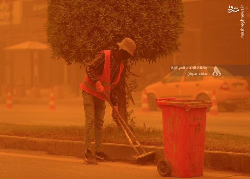 عکس/ زندگی زیر سایه گرد و غبار در عراق