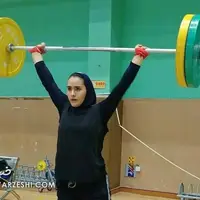 دختر وزنه بردار ایران ۳ سال محروم شد