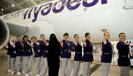 اولین پرواز در عربستان با خلبان و خدمه زن