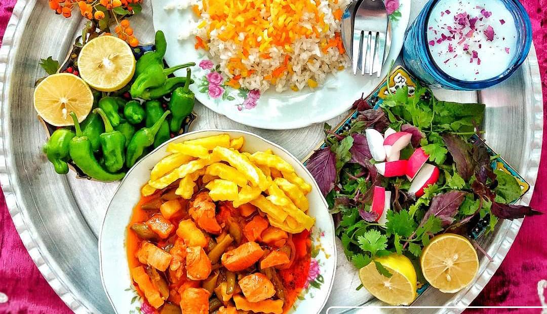 نهار/ دستور پخت «خوراک لوبیا سبز» بهاری با مرغ