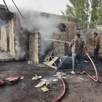 آتش‌سوزی ۲ منزل مسکونی در شهرستان نیر 