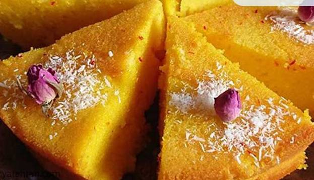 کیک زعفران و گلاب یک پیشنهاد عالی برای عصرانه آخرهفته