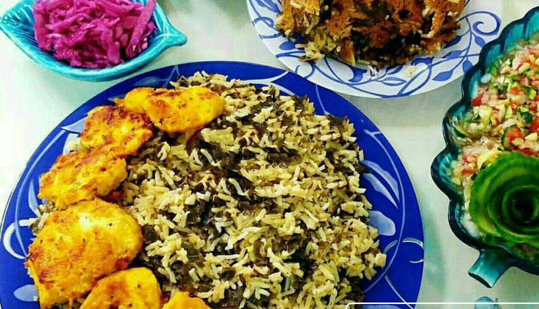 آموزش غذای جدید «سبزی پلو با برگ مو» بهاری