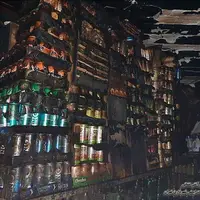 عکس/ فروشگاه مواد غذایی در آتش سوخت