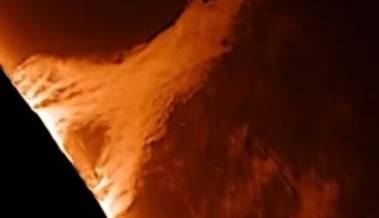 فورانی به اندازه سیاره مشتری روی خورشید