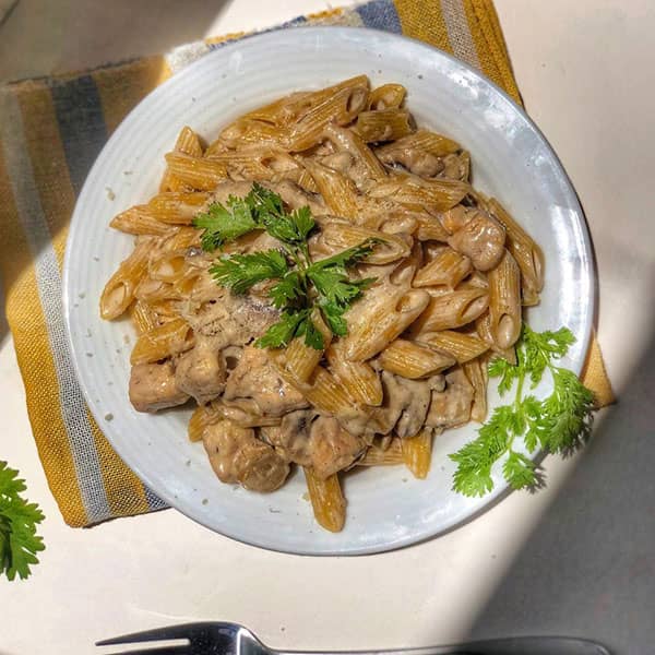 پاستا با گوشت قلقلی به روش مستر تابه