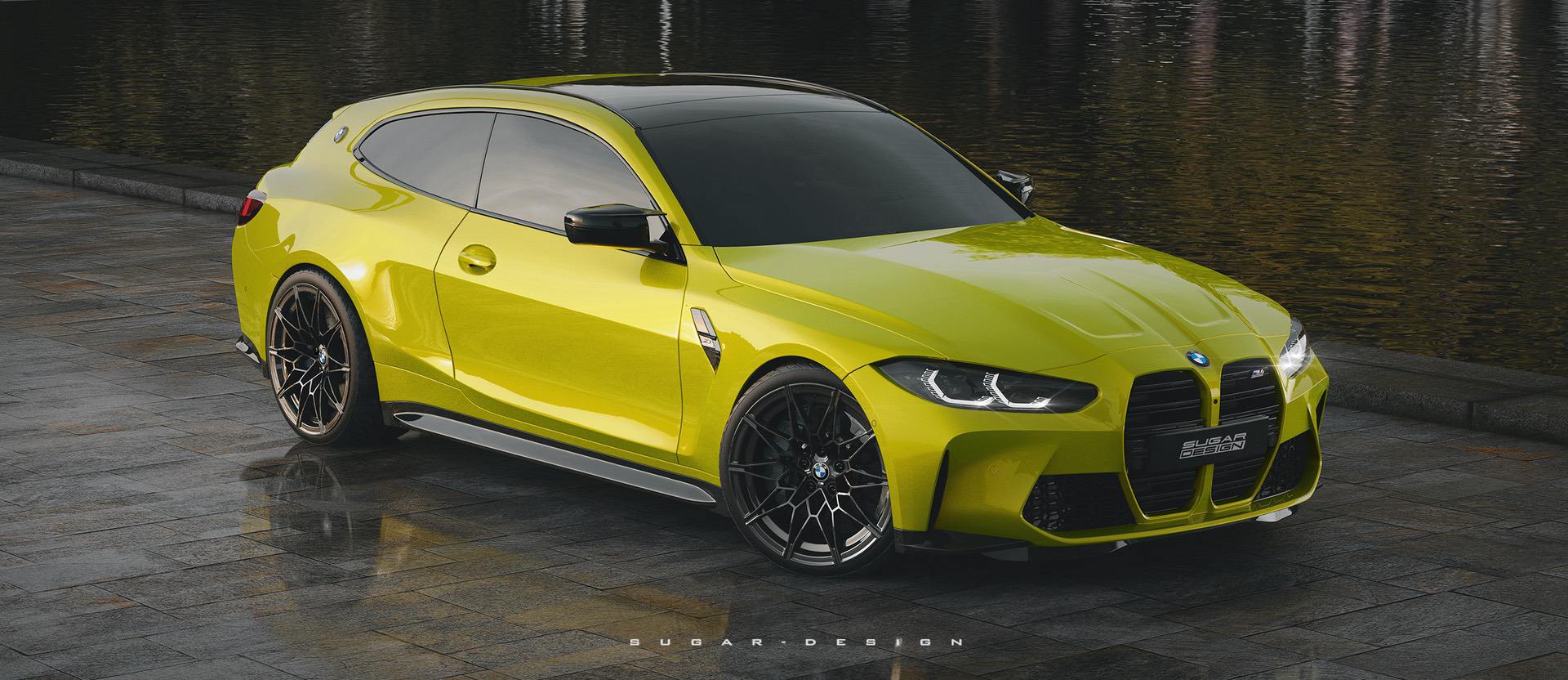 رندر جالب بی ام و M4 شوتینگ بریک، رقیب خانوادگی M3 تورینگ!