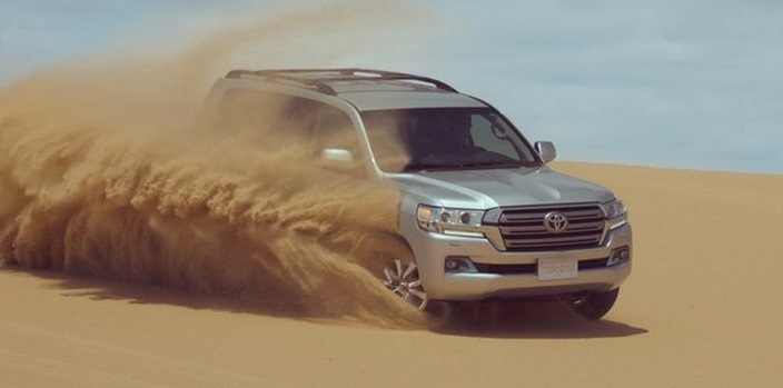 عاقبت حرکات نمایشی در ساحل با لندکروز