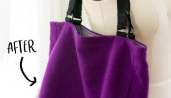 با دامن های قدیمی کیف دستی بدوزید