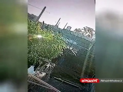 لحظه انفجار محل نگهداری مخزن سوخت گازوئیل