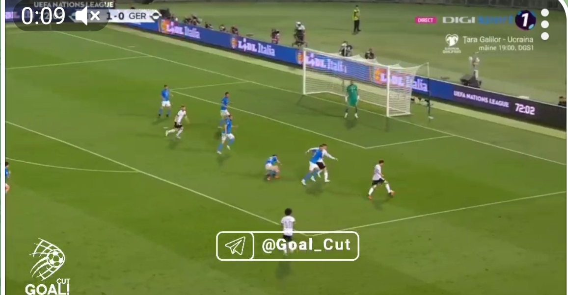 گل اول آلمان به ایتالیا توسط کیمیش  ‌