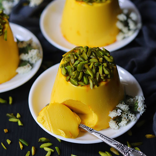 «پاناکوتا زعفرانی» محصول مشترک مشهد و ایتالیا