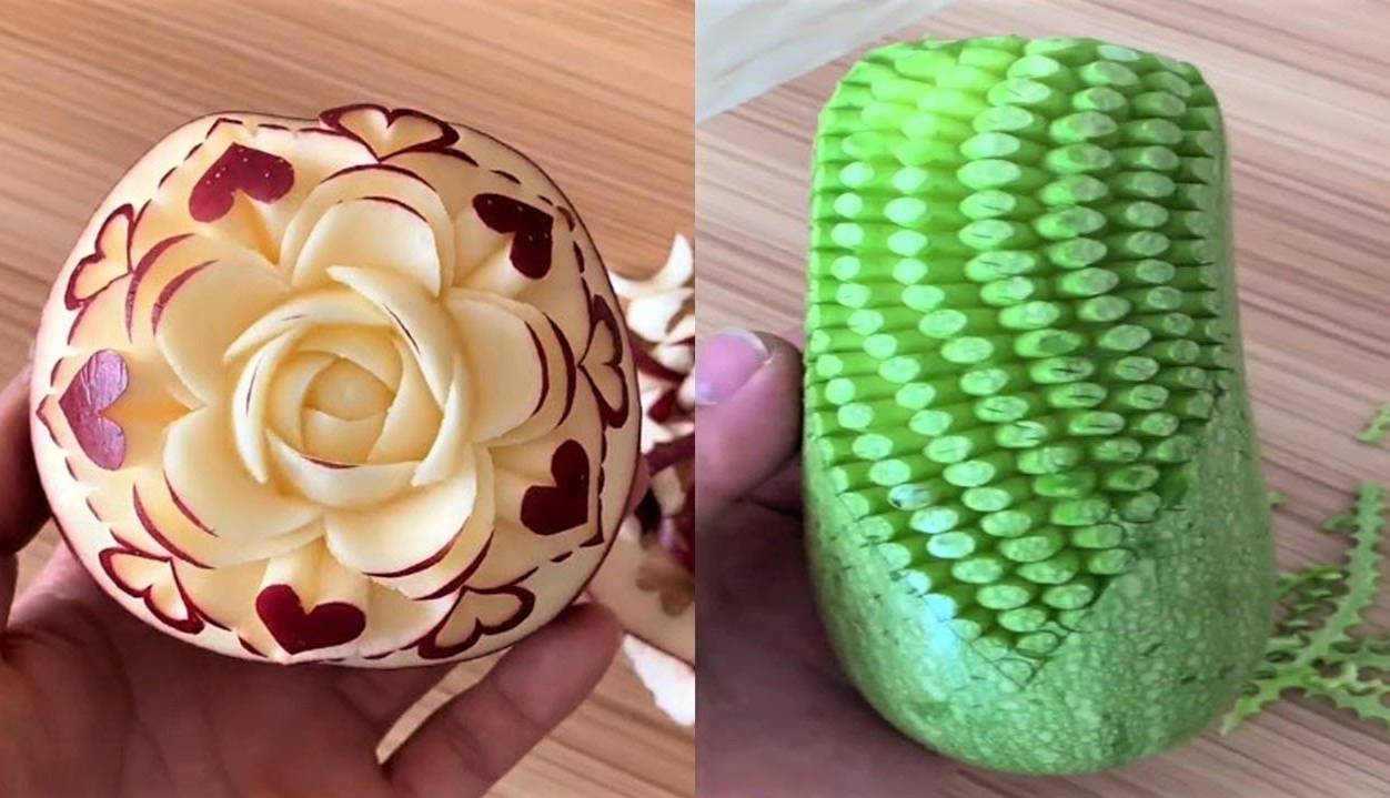 ترفند های تزئین میوه و سبزیجات