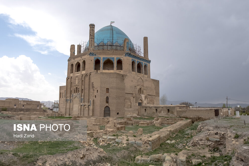 گنبد سلطانیه؛ ساخته مغولان یکی از بزرگترین گنبدهای آجری جهان