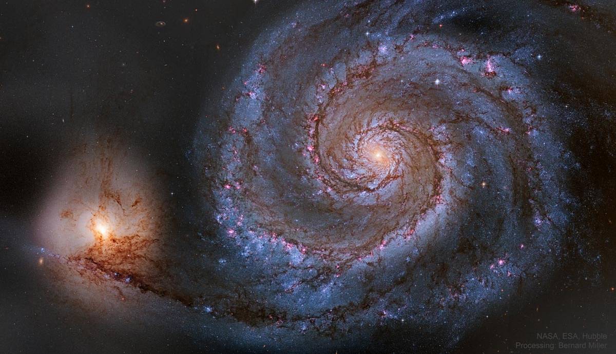 تصویر روز ناسا: گروه کهکشانی گرداب از دید تلسکوپ فضایی هابل