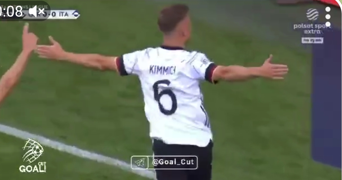 گل اول آلمان به ایتالیا توسط کیمیش در دقیقه 10