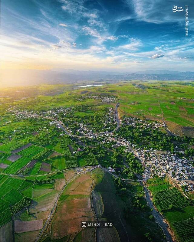 تصویر هوایی زیبا از «مشکین شهر» اردبیل