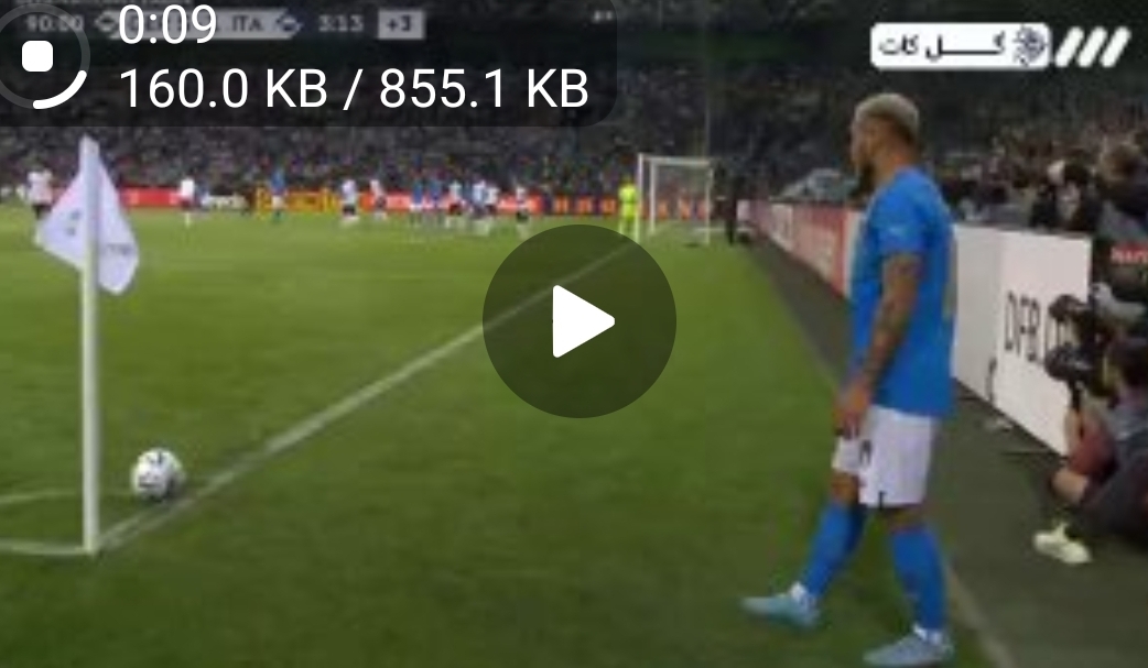 گل دوم ایتالیا به آلمان توسط باستونی در دقیقه 90+4