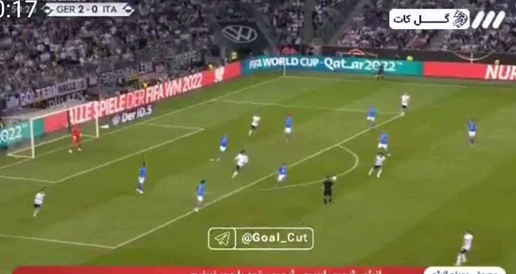 گل سوم آلمان به ایتالیا توسط توماس مولر در دقیقه 51