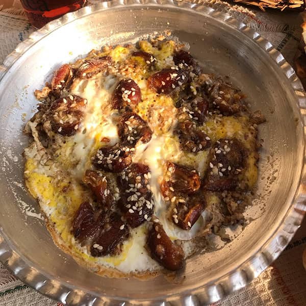 قیساوا خرما صبحانه مقوی به روش تبریزی