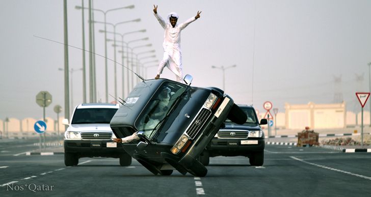 از سری تفریحات معمول در کشورهای حاشیه خلیج فارس!