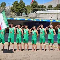 هندبال ساحلی قهرمانی نوجوانان جهان/ پیروزی ایران برابر فرانسه 